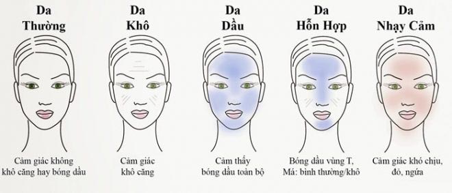 Cách phân biệt loại da